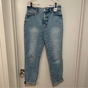 NWT High Waist Boyfriend Denim - Size 27